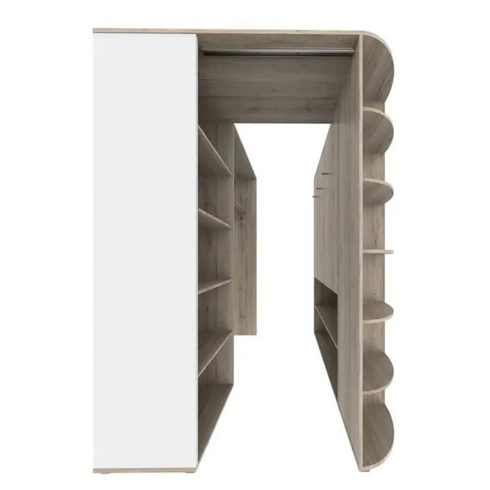 Garnero Arredamenti Cabine Armadio-Cabina armadio 148x199h cm ad angolo rovere champagne beige Fabio Gihome®