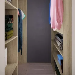 Garnero Arredamenti Cabine Armadio-Cabina armadio 148x199h cm ad angolo rovere champagne beige Fabio Gihome®