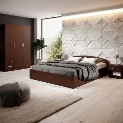 Garnero Arredamenti Camere Da Letto Complete|Camera Da Letto Completa-Camera completa alla francese moderna Tropea Wengè