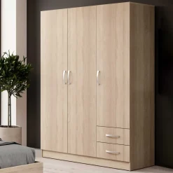 Garnero Arredamenti Camere Da Letto Complete|Camera Da Letto Completa-Camera completa con letto contenitore alla francese Tropea Rovere