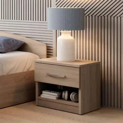 Garnero Arredamenti Camere Da Letto Complete|Camera Da Letto Completa-Camera completa con letto contenitore alla francese Tropea Rovere