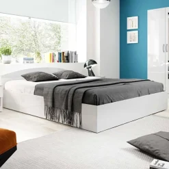 Garnero Arredamenti Camere Da Letto Complete|Camera Da Letto Completa-Camera completa matrimoniale moderna Sorrento Bianco Lucido