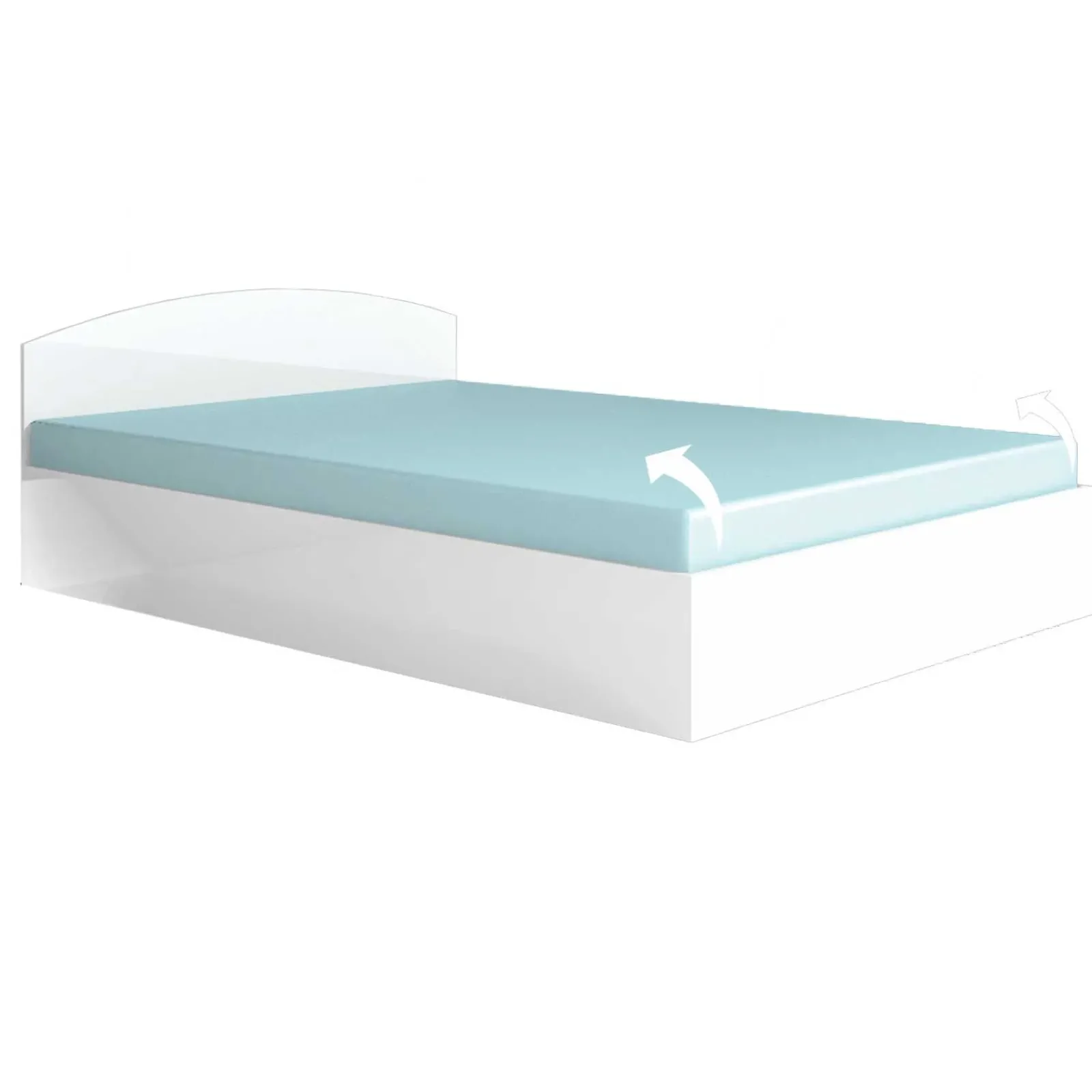 Garnero Arredamenti Camere Da Letto Complete|Camera Da Letto Completa-Camera completa matrimoniale moderna Sorrento Bianco Lucido