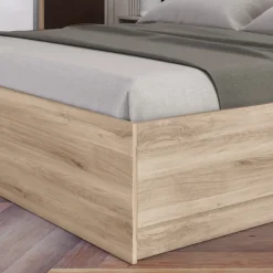 Garnero Arredamenti Camere Da Letto Complete|Camera Da Letto Completa-Camera completa matrimoniale rovere sonoma bianco lucido Tamigi