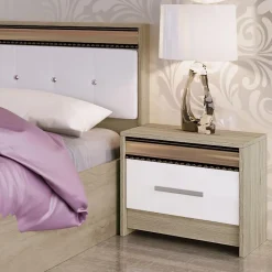 Garnero Arredamenti Camere Da Letto Complete|Camera Da Letto Completa-Camera da letto completa rovere sonoma bianco opaco Riga