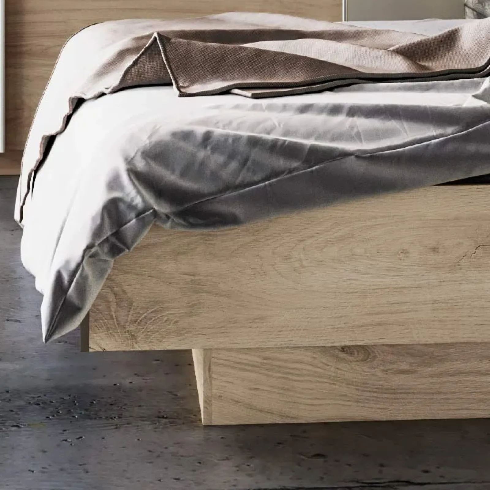 Garnero Arredamenti Camere Da Letto Complete|Camera Da Letto Completa-Camera da letto completa matrimoniale rovere antracite lucido Senna