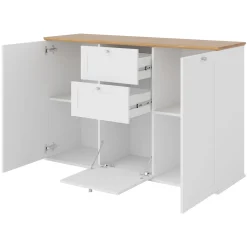 Garnero Arredamenti Camere Da Letto Complete|Camera Da Letto Completa-Camera da letto completa matrimoniale bianco rovere Relaxio