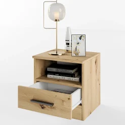 Garnero Arredamenti Camere Da Letto Complete|Camera Da Letto Completa-Camera da letto completa alla francese con armadio e comodini Carrisi Rovere Rustico