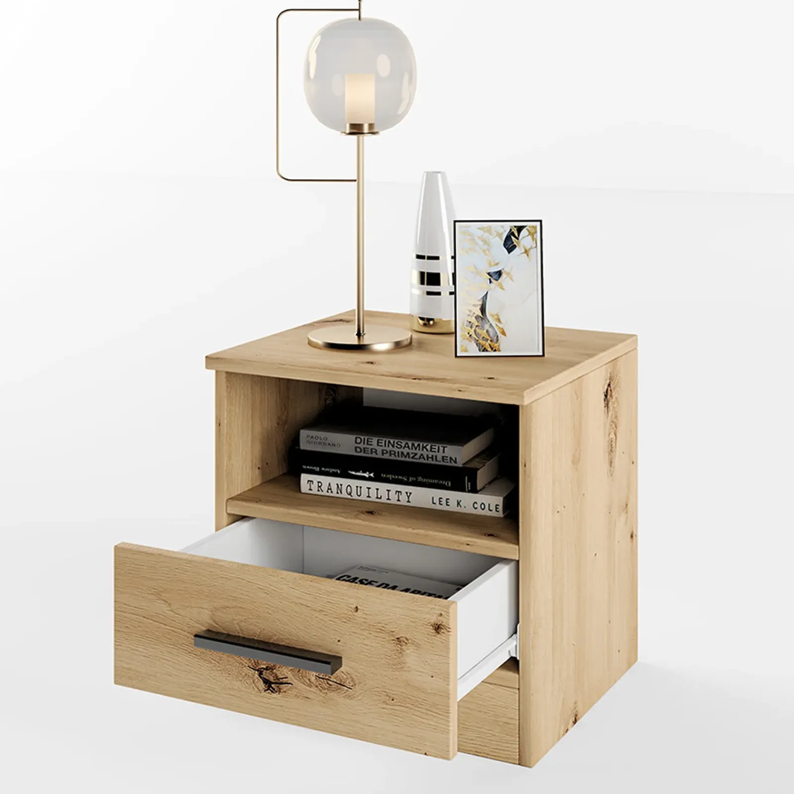 Garnero Arredamenti Camere Da Letto Complete|Camera Da Letto Completa-Camera da letto completa alla francese con armadio e comodini Carrisi Rovere Rustico