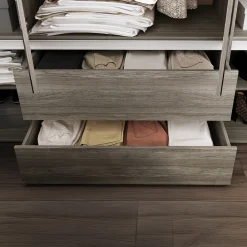 Garnero Arredamenti Camere Da Letto Complete|Camera Da Letto Completa-Camera da letto completa matrimoniale con LED rovere scuro bianco opaco Garonna