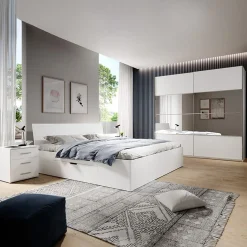 Garnero Arredamenti Camere Da Letto Complete|Camera Da Letto Completa-Camera da letto completa moderna bianca Pascal Gihome®