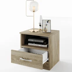 Garnero Arredamenti Camere Da Letto Complete|Camera Da Letto Completa-Camera da letto completa alla francese con armadio e comodini sonoma Carrisi Rovere