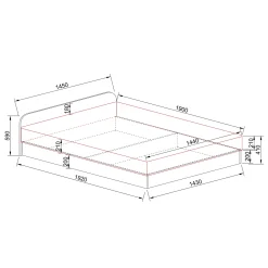 Garnero Arredamenti Camere Da Letto Complete|Camera Da Letto Completa-Camera da letto completa alla francese con armadio e comodini sonoma Carrisi Rovere