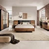 Garnero Arredamenti Camere Da Letto Complete|Camera Da Letto Completa-Camera da letto completa matrimoniale moderna quercia nero Smooty