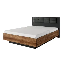 Garnero Arredamenti Camere Da Letto Complete|Camera Da Letto Completa-Camera da letto completa matrimoniale moderna quercia nero Smooty