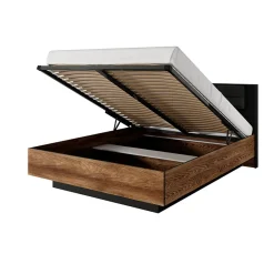 Garnero Arredamenti Camere Da Letto Complete|Camera Da Letto Completa-Camera da letto completa matrimoniale moderna quercia nero Smooty