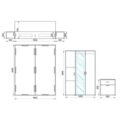 Garnero Arredamenti Camere Da Letto Complete|Camera Da Letto Completa-Camera da letto completa matrimoniale rovere sonoma Iglesia