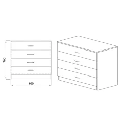 Garnero Arredamenti Camere Da Letto Complete|Camera Da Letto Completa-Camera da letto completa matrimoniale Camilla Noce