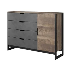 Garnero Arredamenti Camere Da Letto Complete|Camera Da Letto Completa-Camera da letto completa matrimoniale moderna grigio quercia Dable