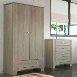 Garnero Arredamenti Camere Da Letto Complete|Camera Da Letto Completa-Camera da letto completa matrimoniale rovere sonoma Londra