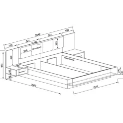 Garnero Arredamenti Camere Da Letto Complete|Camera Da Letto Completa-Camera da letto matrimoniale completa rovere antracite opaco Urbino