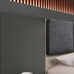 Garnero Arredamenti Camere Da Letto Complete|Camera Da Letto Completa-Camera da letto matrimoniale completa rovere antracite opaco Urbino