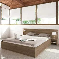 Garnero Arredamenti Camere Da Letto Complete|Camera Da Letto Completa-Camera da letto moderna completa matrimoniale Camilla 3 Noce