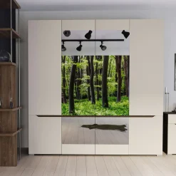 Garnero Arredamenti Camere Da Letto Complete|Camera Da Letto Completa-Camera da letto moderna completa matrimoniale noce champagne Brasilia