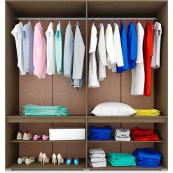 Garnero Arredamenti Camere Da Letto Complete|Camera Da Letto Completa-Camera da letto moderna completa matrimoniale noce champagne Brasilia