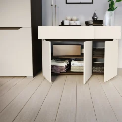 Garnero Arredamenti Camere Da Letto Complete|Camera Da Letto Completa-Camera da letto moderna completa matrimoniale noce champagne Brasilia