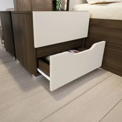 Garnero Arredamenti Camere Da Letto Complete|Camera Da Letto Completa-Camera da letto moderna completa matrimoniale noce champagne Brasilia