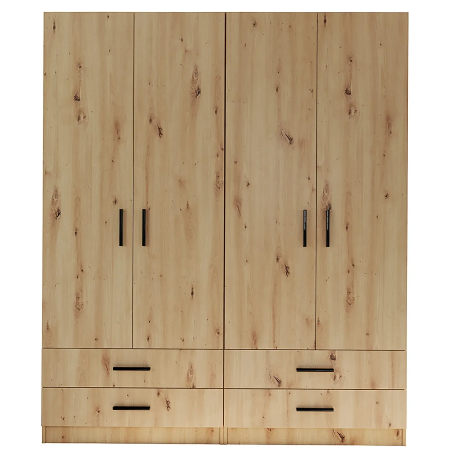 Garnero Arredamenti Camerette In Legno-Camera doppio letto completa design Caronte Rovere Rustico