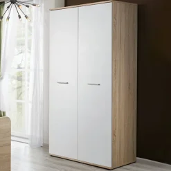 Garnero Arredamenti Camerette In Legno-Cameretta bambini 1 letto singolo quercia sonoma bianco opaco Ciak 1