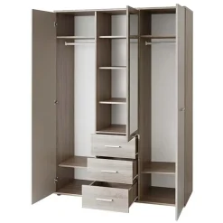 Garnero Arredamenti Camerette Colorate|Camerette In Legno-Cameretta bambini 1 letto singolo quercia sonoma bianco opaco Ciak 2