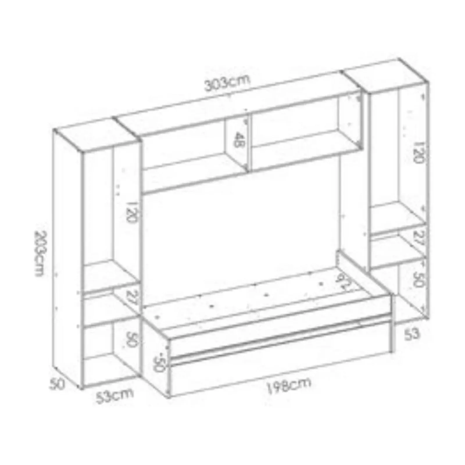 Garnero Arredamenti Camerette In Legno|Camerette A Ponte-Cameretta bambini completa a ponte 2 letti rovere bianco Clinton