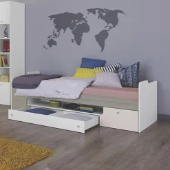 Garnero Arredamenti Camerette Colorate-Cameretta bambini completa bianco opaco rosa Balocchi Bianco Lucido - Rosa