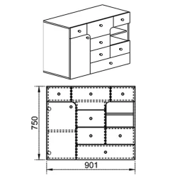 Garnero Arredamenti Camerette Colorate-Cameretta bambini completa bianco opaco rosa Balocchi Bianco Lucido - Rosa