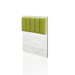 Garnero Arredamenti Camerette Colorate-Cameretta per bambini 1 letto singolo contenitore bianco rustico verde Zadar Bianco Frassinato - Verde