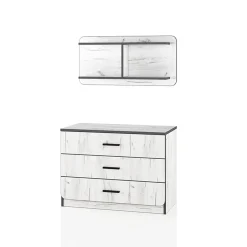 Garnero Arredamenti Camerette Colorate-Cameretta per bambini 1 letto singolo contenitore bianco rustico verde Zadar Bianco Frassinato - Verde