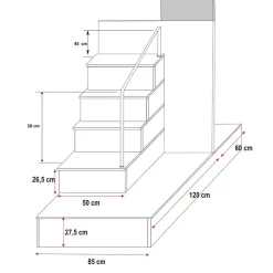 Garnero Arredamenti Camerette A Ponte-Cameretta 324x86cm 2 letti singoli completa bianco Diego Gihome® Bianco Lucido
