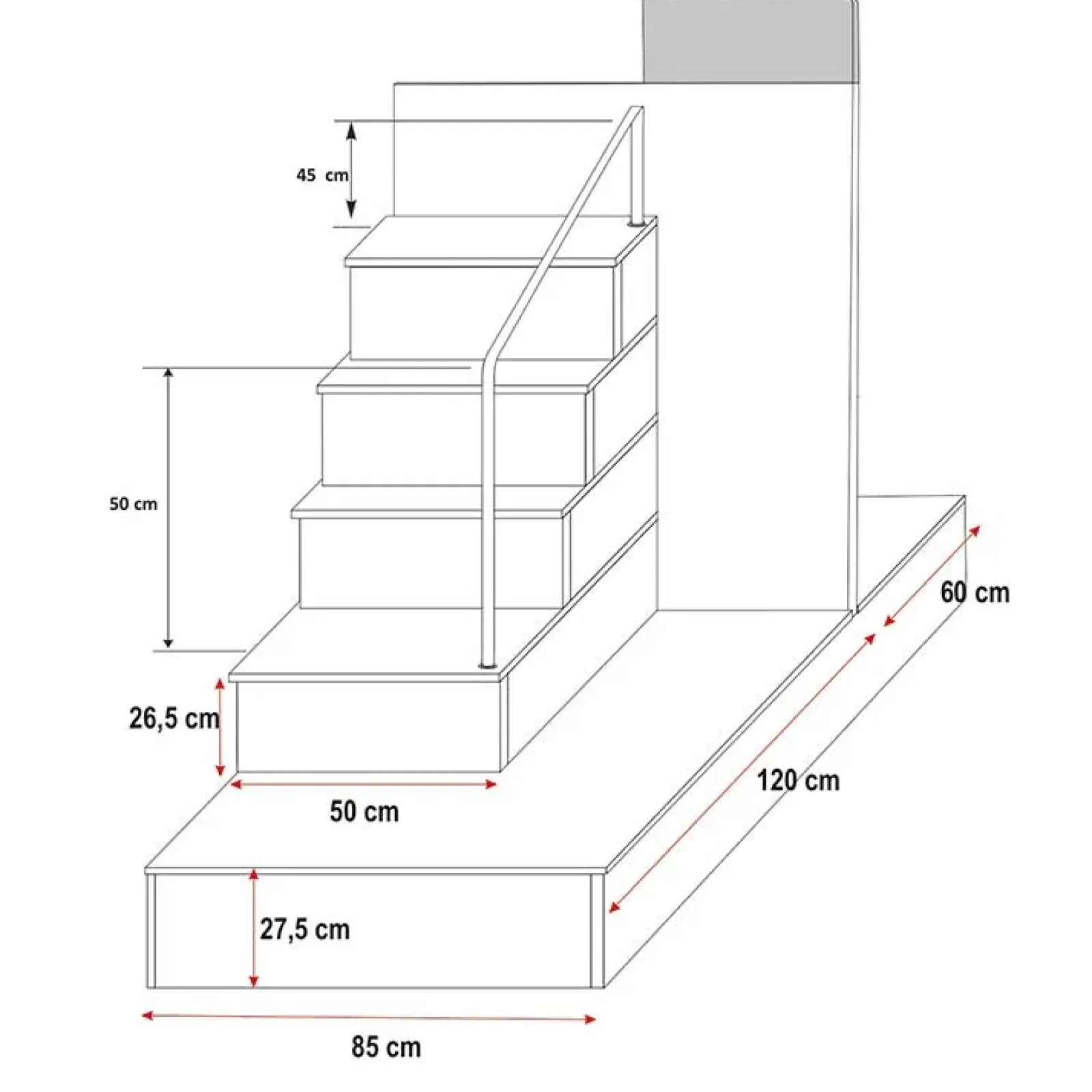 Garnero Arredamenti Camerette A Ponte-Cameretta 324x86cm 2 letti singoli completa bianco Diego Gihome® Bianco Lucido