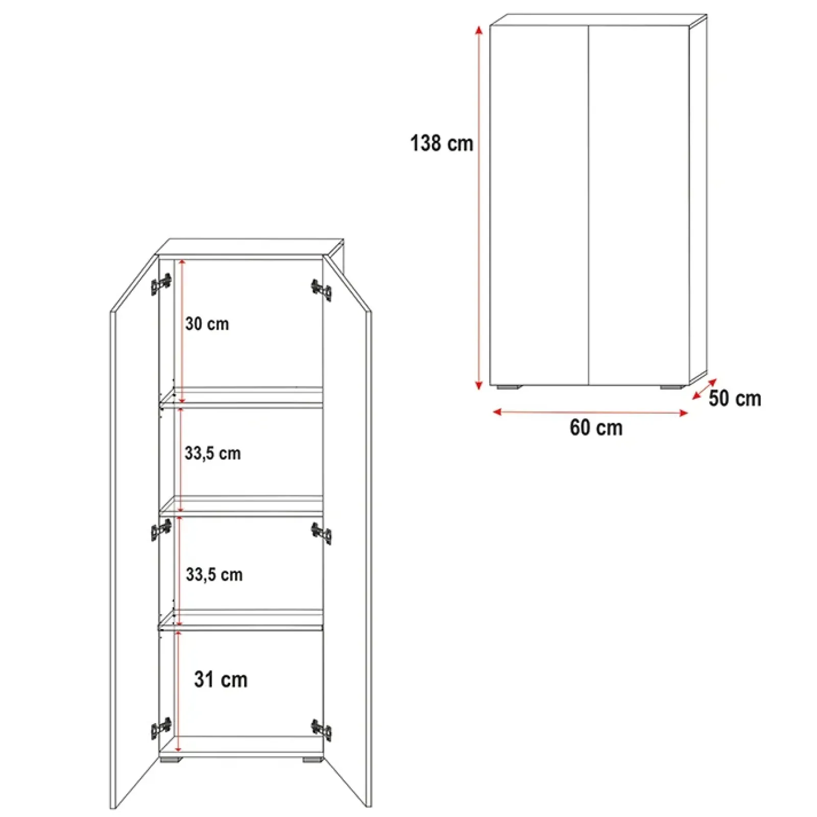 Garnero Arredamenti Camerette A Ponte-Cameretta 254x120cm 1 letto soppalco Simone Gihome® Bianco Lucido