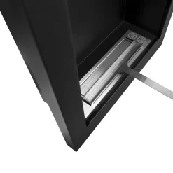 Garnero Arredamenti Camino Bioetanolo-Caminetto 39x61h cm bioetanolo da parete acciaio nero Bernina