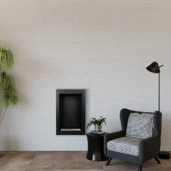 Garnero Arredamenti Camino Bioetanolo-Caminetto 39x61h cm bioetanolo da parete acciaio nero Bernina