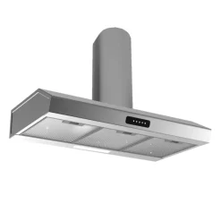 Garnero Arredamenti Elettrodomestici-Cappa aspirante 90cm acciaio inox Kumtel