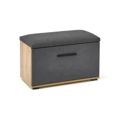 Garnero Arredamenti Scarpiere E Cassepanche|Scarpiere-Cassapanca scarpiera 70x45h cm 1 anta moderna rovere grigio Tunisi