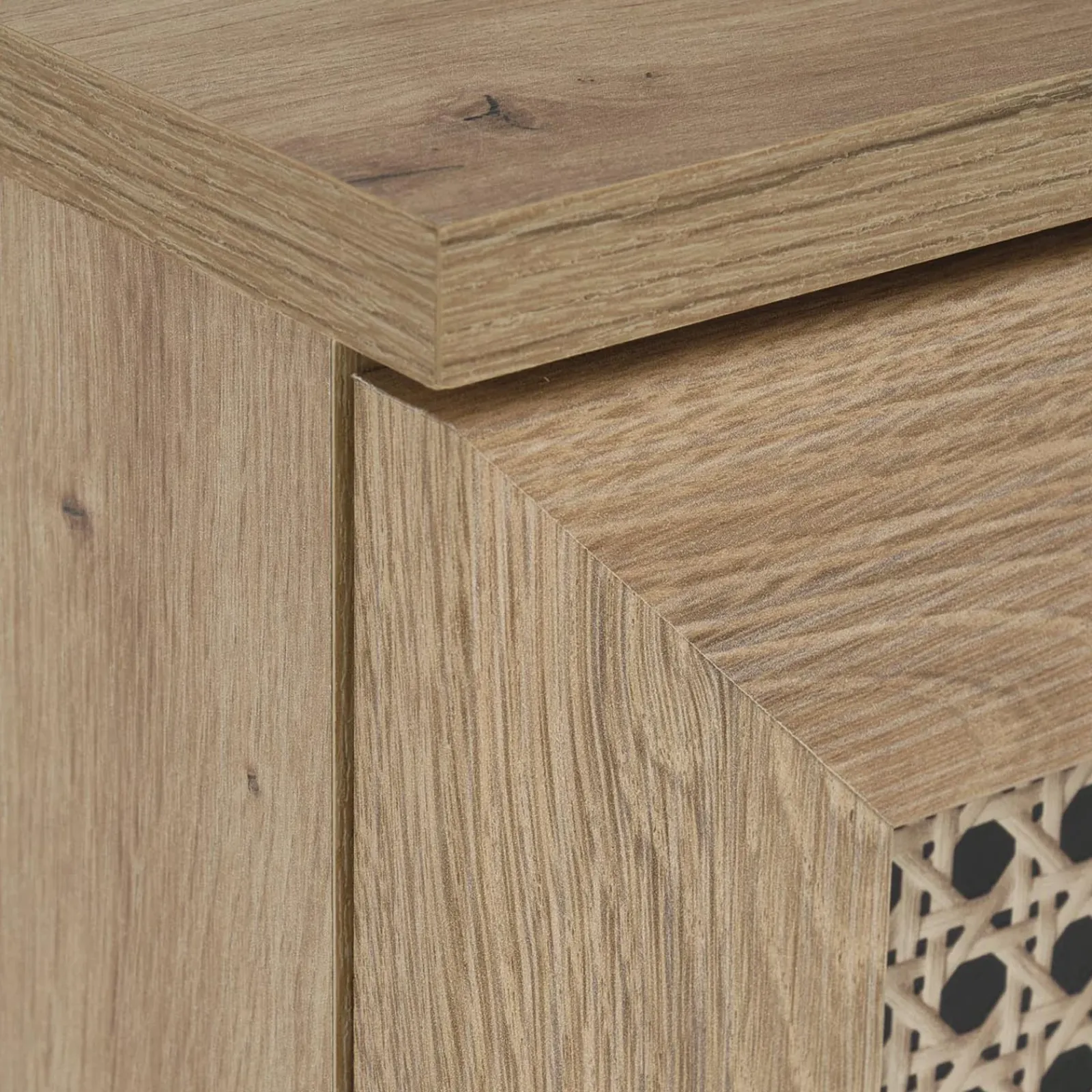 Garnero Arredamenti Cassettiera|Cassettiera-Cassettiera 80x85h cm 3 cassetti moderna rovere Sombra