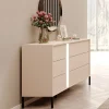 Garnero Arredamenti Comò|Comò-Cassettiera 134x82h cm 6 cassetti moderna  beige Jolly