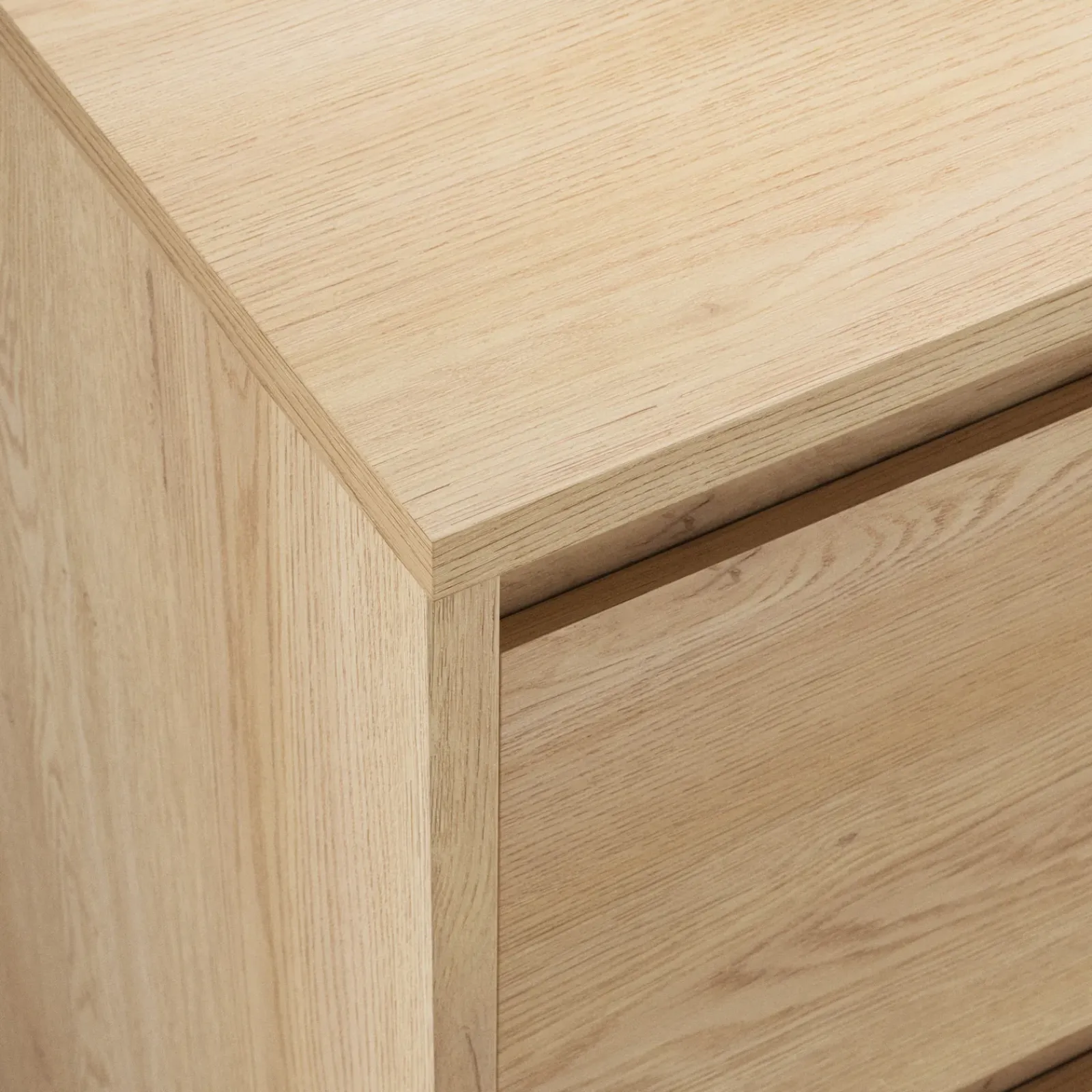 Garnero Arredamenti Cassettiera|Cassettiera-Cassettiera 92x87h cm 3 cassetti moderna rovere Funny