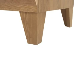 Garnero Arredamenti Cassettiera|Cassettiera-Cassettiera 72x116h cm 4 cassetti rovere scuro Lucca